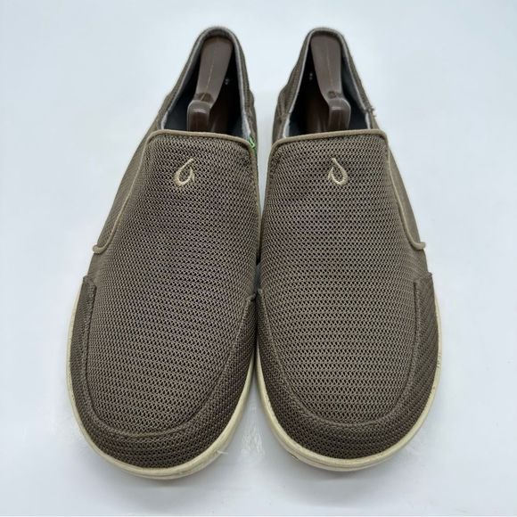 Olukai Nohea Mesh Mens 8 Casual Slip On Shoes Loafers Comfort Lightweight Brown - Picture 3 of 11